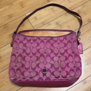 Coach purse in pink